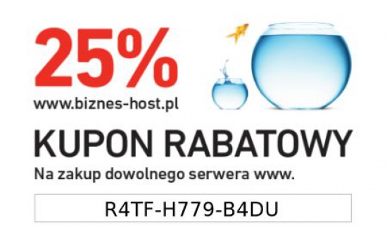 Tanie serwery - kod rabatowy